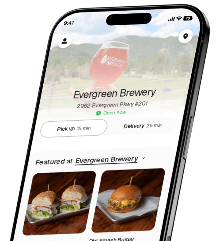 Evergreen Brewery app preview